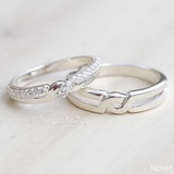 Nhẫn đôi nhẫn cặp bạc Lucy - ND103