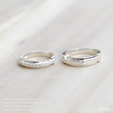Nhẫn đôi nhẫn cặp bạc Lucy - ND105