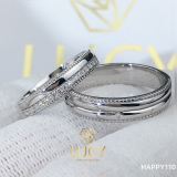 HAPPY110 Nhẫn cưới thiết kế, nhẫn cưới cao cấp, nhẫn cưới kim cương - Lucy Jewelry