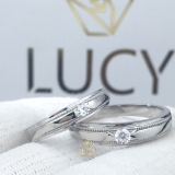 HAPPY112 Nhẫn cưới thiết kế, nhẫn cưới đẹp, nhẫn cưới cao cấp, nhẫn cưới kim cương - Lucy Jewelry