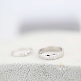 Nhẫn đôi nhẫn cặp trái tim đẹp bạc LUCY - ND113