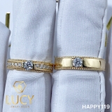 HAPPY119 Nhẫn cưới thiết kế, nhẫn cưới cao cấp, nhẫn cưới kim cương 3.5mm 3.6mm- Lucy Jewelry