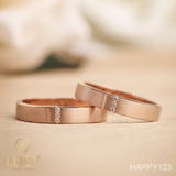 HAPPY123 Nhẫn cưới thiết kế, nhẫn cưới đẹp, nhẫn cưới cao cấp, nhẫn cưới kim cương - Lucy Jewelry