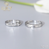 Nhẫn đôi nhẫn cặp bạc Lucy - ND127