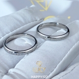 HAPPY127_PT900 Nhẫn cưới bạch kim cao cấp Platinum 90% PT900 - Lucy Jewelry