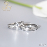 Nhẫn đôi nhẫn cặp bạc Lucy - ND130