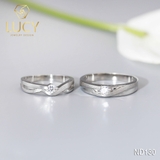 Nhẫn đôi nhẫn cặp bạc Lucy - ND130