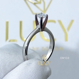 EM133 - Nhẫn cầu hôn, round cut, 4.5mm - Lucy Jewelry