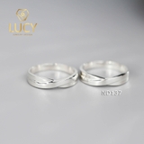 Nhẫn đôi nhẫn cặp bạc Lucy – ND137