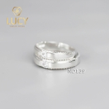Nhẫn đôi nhẫn cặp bạc Lucy - ND139