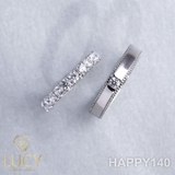 HAPPY140 Nhẫn cưới thiết kế, Nhẫn cưới cao cấp, Nhẫn cưới kim cương - Lucy Jewelry