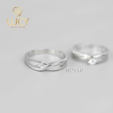 Nhẫn đôi nhẫn cặp bạc Lucy - ND140