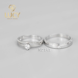 Nhẫn đôi nhẫn cặp bạc Lucy - ND141