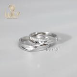 Nhẫn đôi nhẫn cặp bạc Lucy - ND143