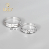 Nhẫn đôi nhẫn cặp bạc Lucy - ND144