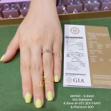 EM150 - Nhẫn cầu hôn, round cut, 4.5mm - Lucy Jewelry