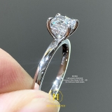 EM193 - Nhẫn cầu hôn, princess cut, 0.8 carat - Lucy Jewelry