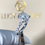 EM196 - Nhẫn cầu hôn, radiant cut, 3 carat - Lucy Jewelry