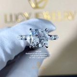 EM196 - Nhẫn cầu hôn, radiant cut, 3 carat - Lucy Jewelry