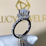 EM201 - Nhẫn cầu hôn, round cut, 7.2mm - Lucy Jewelry
