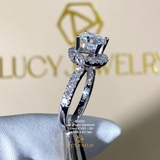 EM201 - Nhẫn cầu hôn, round cut, 7.2mm - Lucy Jewelry
