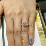EM201 - Nhẫn cầu hôn, round cut, 7.2mm - Lucy Jewelry