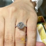 EM201 - Nhẫn cầu hôn, round cut, 7.2mm - Lucy Jewelry