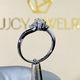 EM202 - Nhẫn cầu hôn, round cut, 4.5mm - Lucy Jewelry