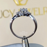 EM202 - Nhẫn cầu hôn, round cut, 4.5mm - Lucy Jewelry