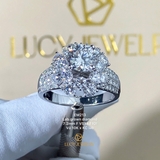 EM213 - Nhẫn cầu hôn, round cut, 7.2mm - Lucy Jewelry