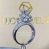 EM213 - Nhẫn cầu hôn, round cut, 7.2mm - Lucy Jewelry