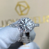 EM214 - Nhẫn cầu hôn, round cut, 7.2mm - Lucy Jewelry