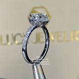 EM214 - Nhẫn cầu hôn, round cut, 7.2mm - Lucy Jewelry
