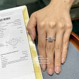 EM214 - Nhẫn cầu hôn, round cut, 7.2mm - Lucy Jewelry