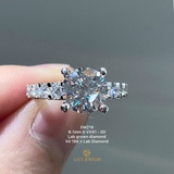 EM219 - Nhẫn cầu hôn, round cut, 8.1mm - Lucy Jewelry