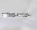 HAPPY022 Nhẫn cưới đẹp vàng tây, vàng trắng, vàng hồng 10k 14k 18k, Bạch Kim Platinum PT900 đính CZ, Moissanite, Kim cương - Lucy Jewelry