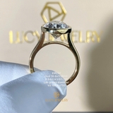 EM220 - Nhẫn cầu hôn, oval cut, 9.64 carat - Lucy Jewelry