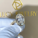 EM220 - Nhẫn cầu hôn, oval cut, 9.64 carat - Lucy Jewelry