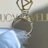 EM226 - Nhẫn cầu hôn, emerald cut, 2.0 carat - Lucy Jewelry
