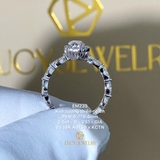EM235 - Nhẫn cầu hôn, pear cut, 0.5 carat - Lucy Jewelry