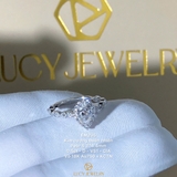 EM235 - Nhẫn cầu hôn, pear cut, 0.5 carat - Lucy Jewelry