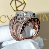 AM024 - Nhẫn nam, cushion cut, 15 carat - Lucy Jewelry