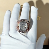 AM024 - Nhẫn nam, cushion cut, 15 carat - Lucy Jewelry