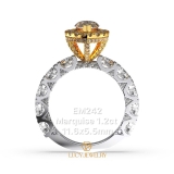 EM242 - Nhẫn cầu hôn, marquise cut, 1.2 carat - Lucy Jewelry