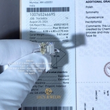 EM244 - Nhẫn cầu hôn, emerald & pear cut - Lucy Jewelry