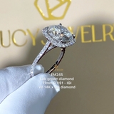 EM245 - Nhẫn cầu hôn, round cut, 11mm - Lucy Jewelry