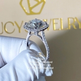 EM245 - Nhẫn cầu hôn, round cut, 11mm - Lucy Jewelry