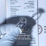 EM245 - Nhẫn cầu hôn, round cut, 11mm - Lucy Jewelry