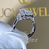 EM246 - Nhẫn cầu hôn, radiant & heart cut - Lucy Jewelry