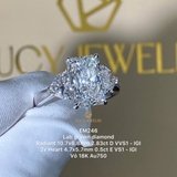 EM246 - Nhẫn cầu hôn, radiant & heart cut - Lucy Jewelry